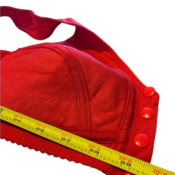 Floral Print Red and Cream Bra Set lot 2 pc - Picture 4 of 8